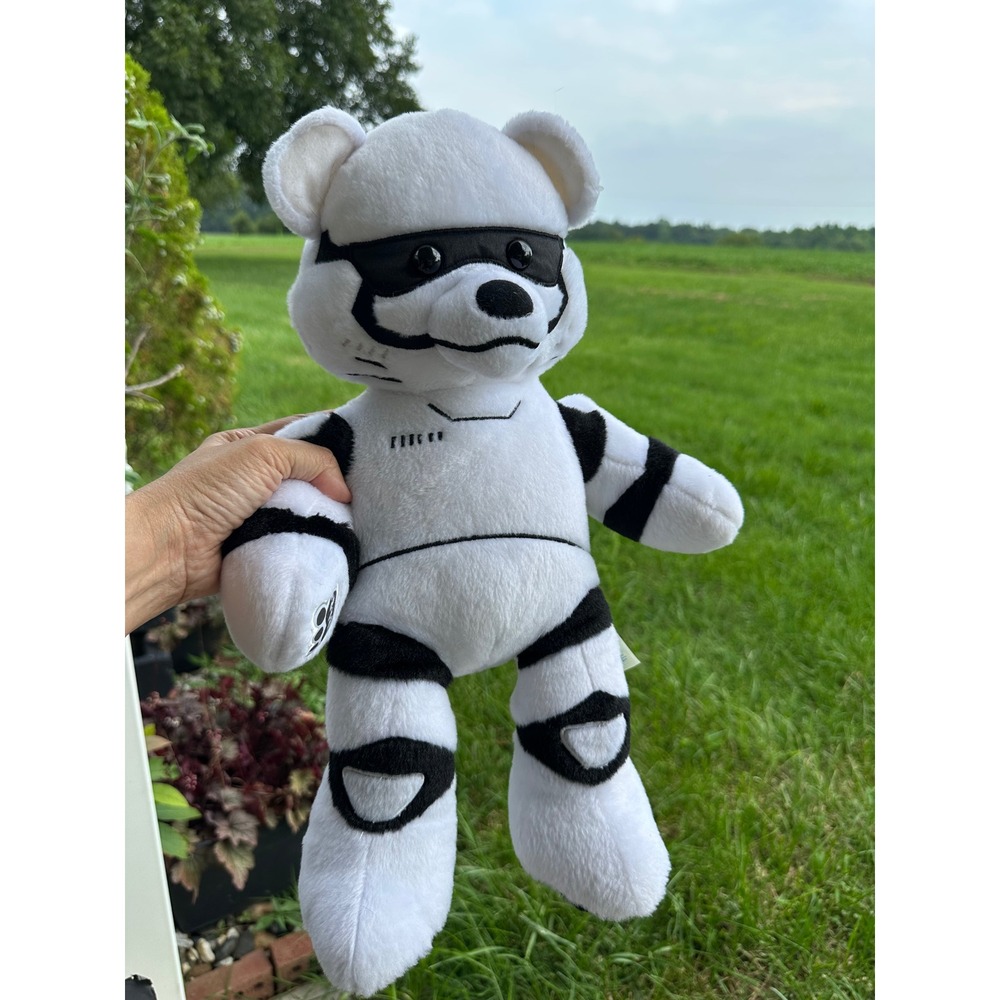Build-A-Bear Star Wars The Force Awakens Stormtrooper Plush Bear White Black 16"
